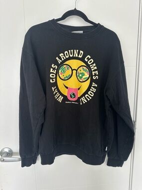 Parks Project What Goes Around Comes Around Organic Cotton Sweatshirt Black L